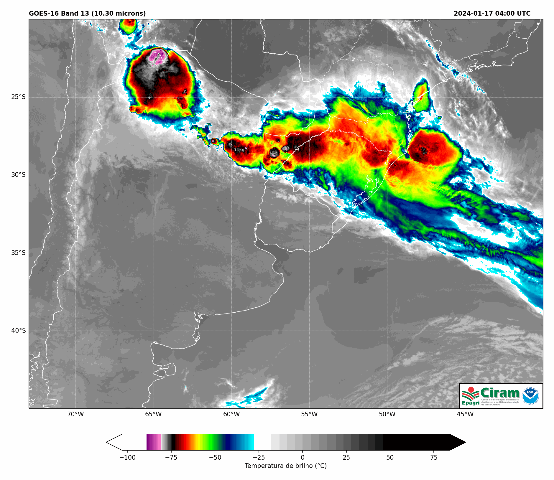 Nesta quarta-feira (17) frente fria avança por SC e favorece a ocorrência de chuva e temporais 1 Nesta quarta-feira (17) frente fria avança por SC e favorece a ocorrência de chuva e temporais